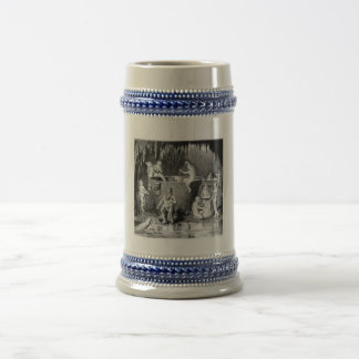 Stein mit Druck der Halle der aegirs Bierglas