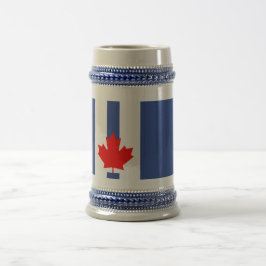 Stein mit Flagge von Toronto, Kanada Bierglas