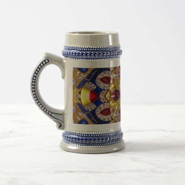 Stein Mug avec la Colombie Couleurs Design (Gauche)