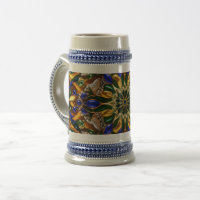 Stein Mug avec le design des couleurs brésiliennes