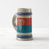 Stein Mug avec le drapeau de Kansas City, Missouri