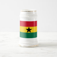 Stein Mug avec le drapeau du Ghana