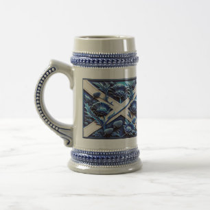 Stein Mug avec Scottish Thistles Design
