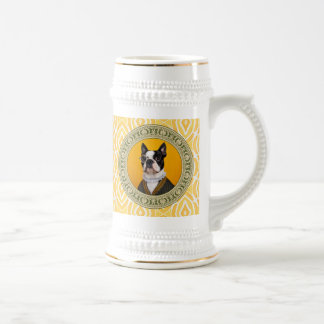 Stein Mug - Boston Terrier Gentleman avec Monocle