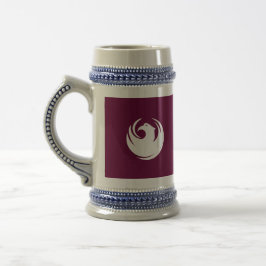 Stein Mug with Flag of Phoenix City, Arizona Bierglas