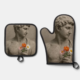 Stein Ofenhandschuh & Topflappen-Set