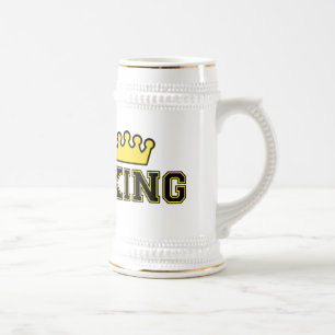 Stein ou tasse de roi de bière