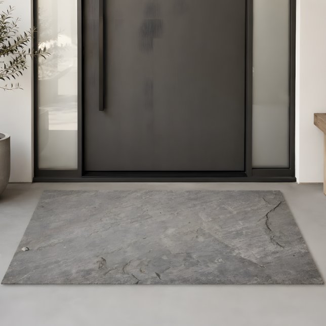 Stein, Stein Fußmatte (Minimalist stone texture for calm and modern contemporary entryways.)