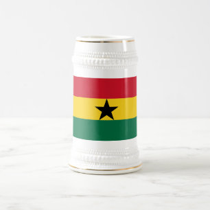 Stein Tasse mit der Flagge Ghanas