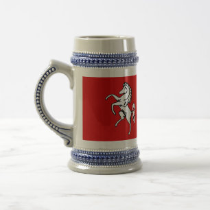 Stein Tasse mit der Flagge von Kent, England