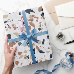 Stein-Terrazzo-Muster Geschenkpapier
