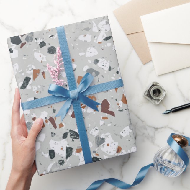 Stein-Terrazzo-Muster  Geschenkpapier (Schenken)