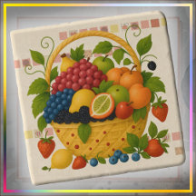 Stein TRIVET - Farbige überquellende Obstschale