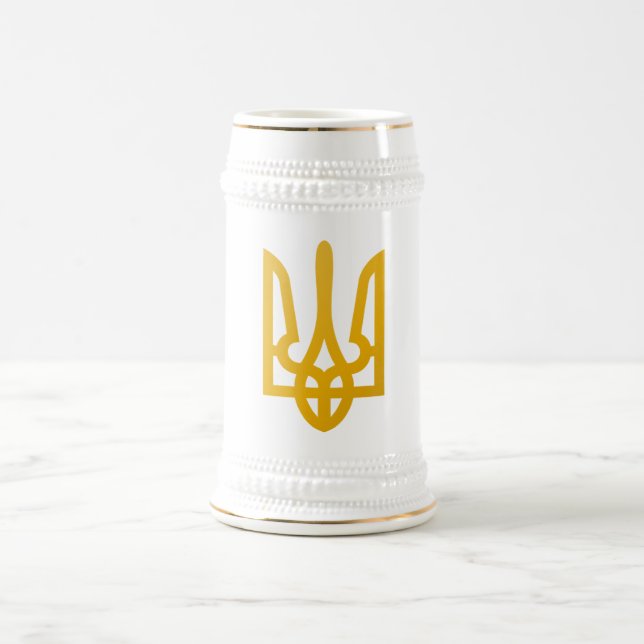 Stein: Ukrainer Trident Bierglas (Mittel)