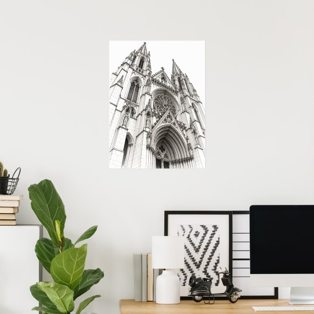 Stein und Schatten Poster (Heimbüro)