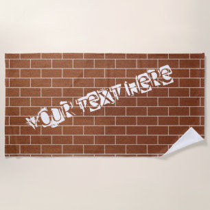 Stein Wandhandtuch mit individuellem Text Strandtuch