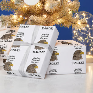 Steinadlerkopf Geschenkpapier