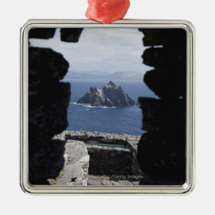 Steinbienenstock-Mönch-Hütten Clochanson Skellig Silbernes Ornament