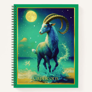 Steinbock der Meeresziege Sternzeichen Journal Notizbuch
