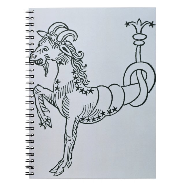 Steinbock (die Ziege) eine Illustration vom 'Poe Notizblock (Vorderseite)