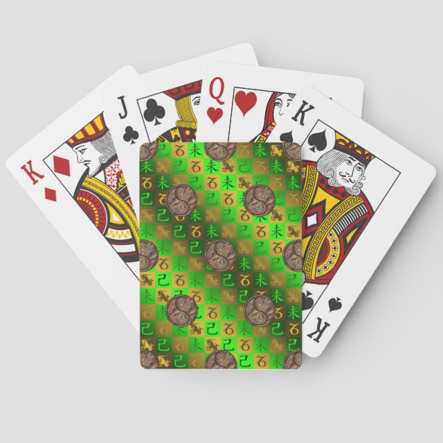 Steinbock & Erdziege Spielkarten (Rückseite)