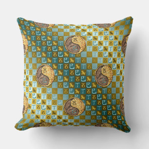 Steinbock & Feuer Schlange Kissen
