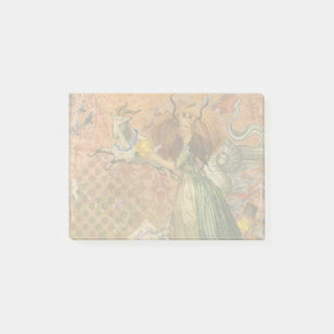 Steinbock-Frau Ziege Whimsical Spaß Post-it Klebezettel