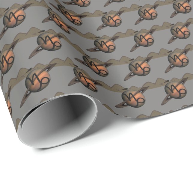 Steinbock Geschenkpapier (Rolleneckpunkt)