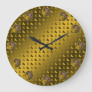 Steinbock Große Wanduhr