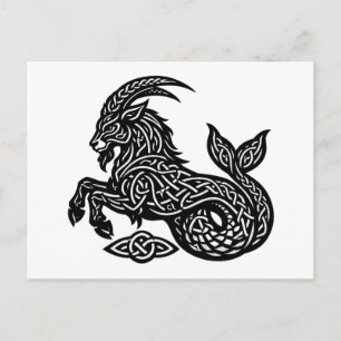 Steinbock — Heiße Tinte Zodiak Ziege‑Fisch Postkarte