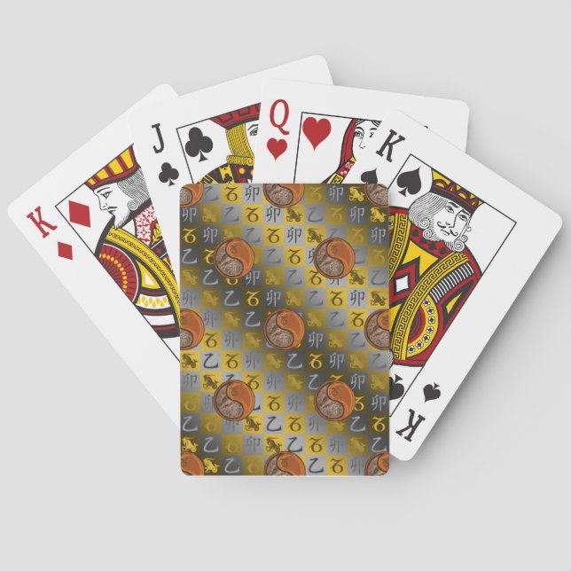 Steinbock & Holz Kaninchen Spielkarten (Rückseite)