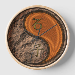 Steinbock & Holzratte Uhr