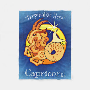 Steinbock-Horoskop-Entwurfs-Fleece-Decke Fleecedecke