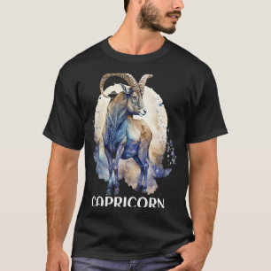 Steinbock Kappen Zodiac Saturn Regiert Astrologisc T-Shirt