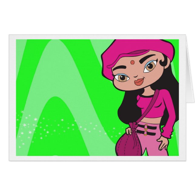 Steinbock-Karte (Vorderseite (Horizontal))