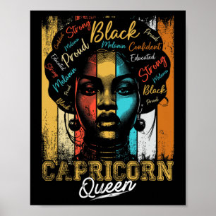 Steinbock-Königin Geboren Nov Dez Sternzeichen Sch Poster