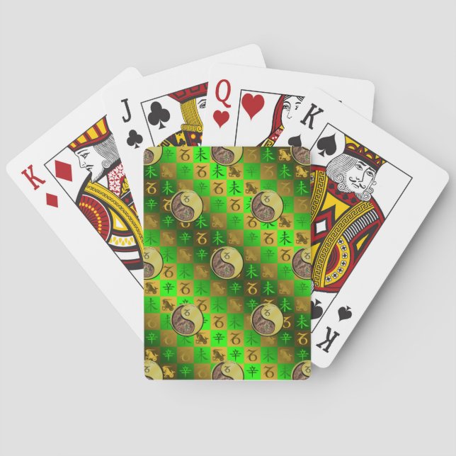 Steinbock & Metall Ziege Spielkarten (Rückseite)