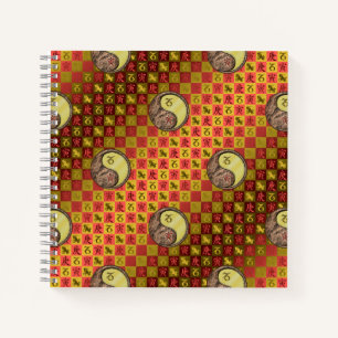 Steinbock & Metallener Tiger Notizbuch