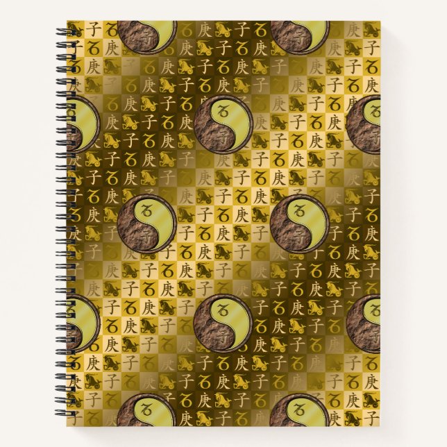 Steinbock & Metallratte Notizbuch (Vorderseite)