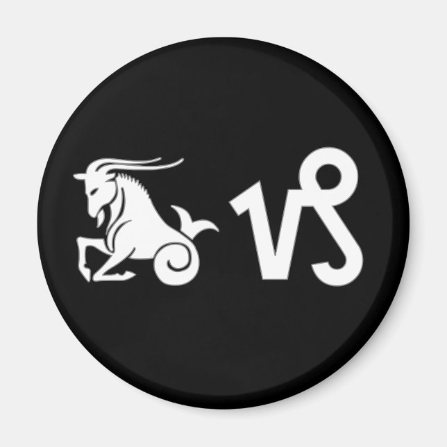 Steinbock mit Symbol Magnet (Vorne)