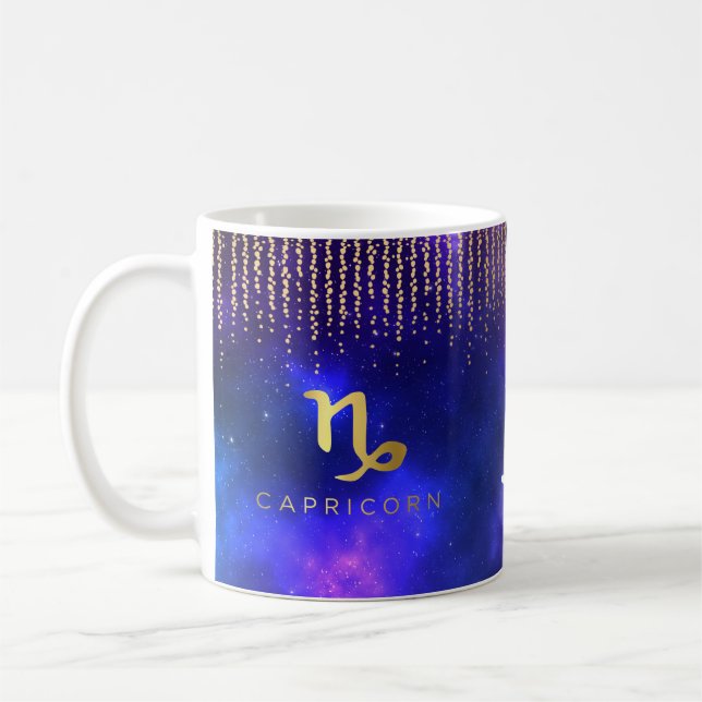 Steinbock-personalisierte Kaffee-Tasse Kaffeetasse (Links)