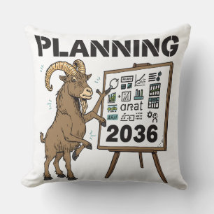 Steinbock Planung Lustige Tafel Sternzeichen Grafi Kissen