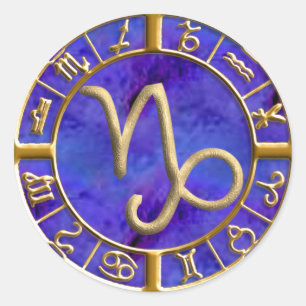 Steinbock Runder Aufkleber