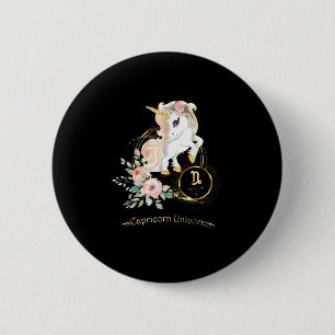 Steinbock-Shirt Zodiac Einhorn Zeichen Astrologie Button