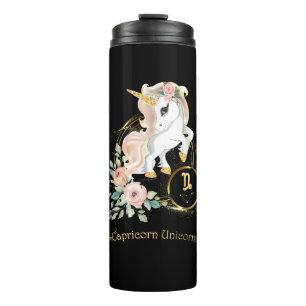 Steinbock-Shirt Zodiac Einhorn Zeichen Astrologie Thermosbecher