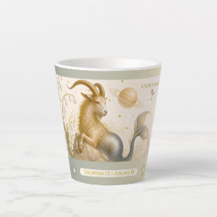 Steinbock-Siegel Art Nouveau Kleine Latte-Mug Milchtasse