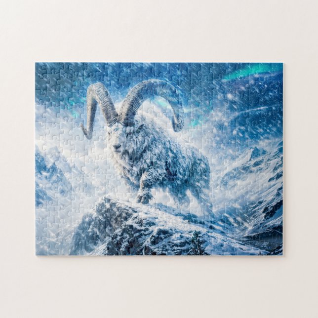 Steinbock-Sternzeichen als majestätischer Widder u (Horizontal)