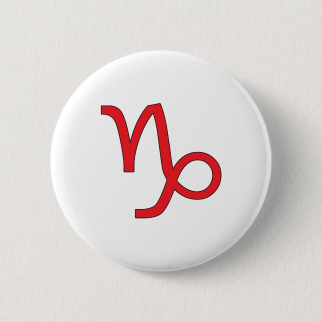 Steinbock, Sternzeichen, Horoskop Button (Vorderseite)