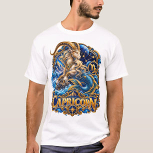 Steinbock-Sternzeichen Meerziege Astrologie Horosk T-Shirt