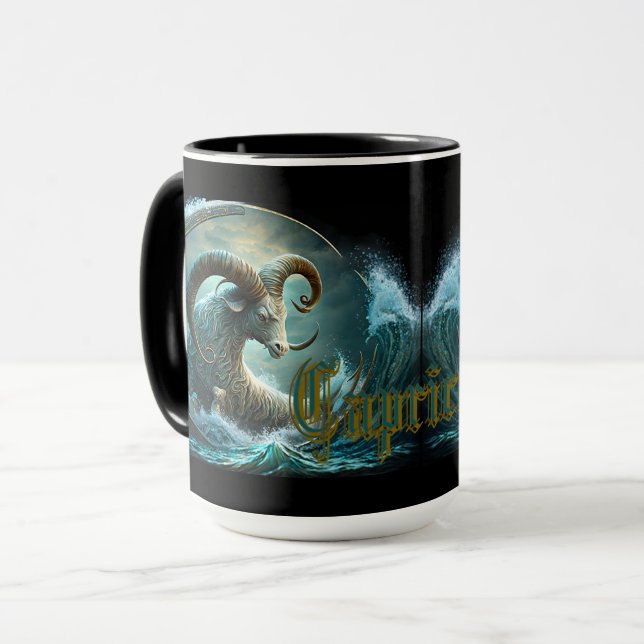 Steinbock-Sternzeichen Tasse (Vorderseite Links)